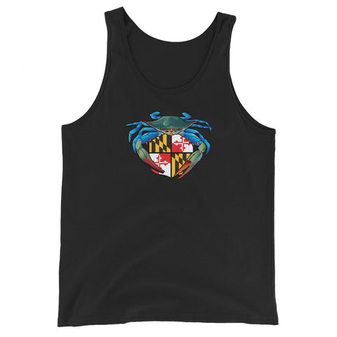 Blue Crab Maryland Crest, Unisex Tank Top