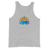 Unicorn Crab w/ Rainbow, Unisex Tank Top