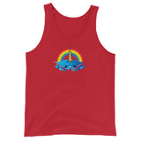 Unicorn Crab w/ Rainbow, Unisex Tank Top