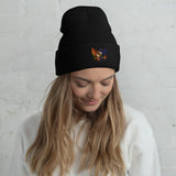 Birdland Baltimore Raven and Oriole MD Shield, Embroidered Beanie