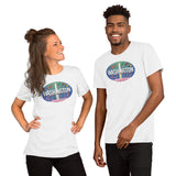 Washington DC skyline Oval, Short-Sleeve Unisex T-Shirt