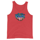Blue Crab USA Crest, Unisex Tank Top
