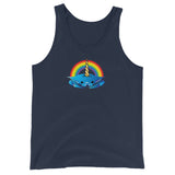 Unicorn Crab w/ Rainbow, Unisex Tank Top