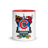 Chicago Sports Fan Crest - Mug with Color Inside