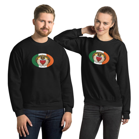 Irish Claddagh Oval Magnet, Unisex Sweatshirt