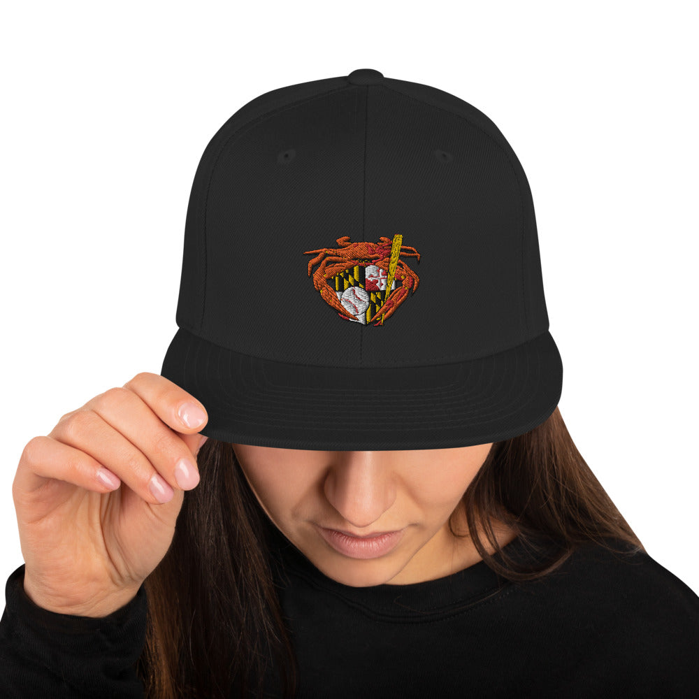 Baltimore Orioles Maryland State Flag Crest Snapback Baseball