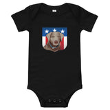 US Silver Lab Crest, Baby Onesie