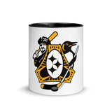 Pittsburgh - Three Rivers Roar Sports Fan Crest - Mug with Color Inside
