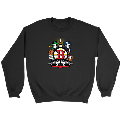 Boston Sports Fan Crest - Unisex Sweatshirt