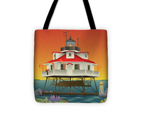 Thomas Point Shoal Lighthouse - Tote Bag