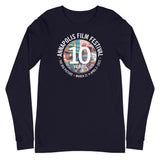 Annapolis Film Festival:  10 Years (front) & 2013-2022 (back) - Unisex Long Sleeve Tee
