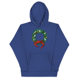 Holiday Crab Wreath, Unisex Hoodie