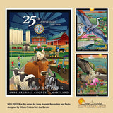 Anne Arundel Parks Poster Series by Joe Barsin. Includes Quiet Waters Park, Downs Park and Kinder Farm Park