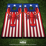 USA Lobster Cornhole Board Vinyl Skin Wraps, 24x48"