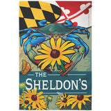 Maryland Blue Crab with Black-Eyed Susan Flowers Design, Sheldons
