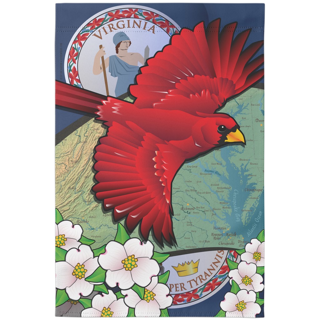 Virginia Cardinal Sign Virginia_Cardinal_in_Flight_with_Dogwood_Main_Mockup.png