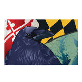 Baltimore Raven, Large Flag, 56 x 34.5" with 2 grommets