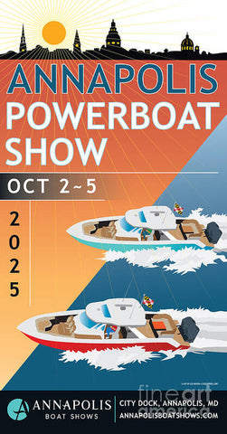 Annapolis Powerboat Show Poster - Art Print