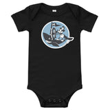 Steamboat Willie Sailing a Whale, Baby short sleeve one piece