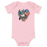 Philadelphia Fan Crest, Baby short sleeve one piece