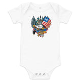 Philadelphia Fan Crest, Baby short sleeve one piece