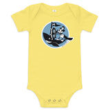 Steamboat Willie Sailing a Whale, Baby short sleeve one piece