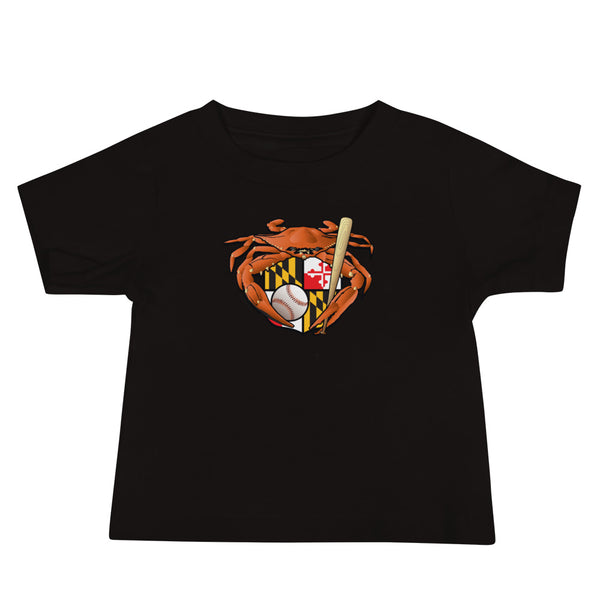 Citizen Pride Oriole Baseball Crab Maryland Crest, Short-Sleeve Unisex T-Shirt Asphalt / 2XL