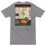 US Civil War, Lincoln, Invasion of Norfolk, VA, Men’s premium heavyweight tee