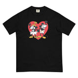 Steamboat Willie in Love with Heart, Unisex garment-dyed heavyweight t-shirt