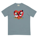 Steamboat Willie in Love with Heart, Unisex garment-dyed heavyweight t-shirt