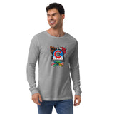 Chicago Sports Fan Crest - Unisex Long Sleeve Tee