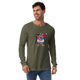 Chicago Sports Fan Crest - Unisex Long Sleeve Tee