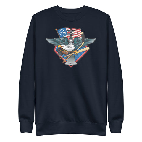 Fly, Philly, Fly! Sports Fan Crest, Unisex Premium Sweatshirt