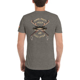 Here's Jimmy!, "Jimmy Don't Need No Cullstick" in tan, Short sleeve t-shirt