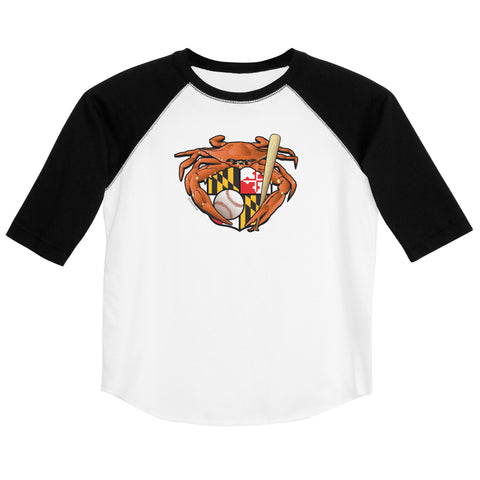 Oriole Baseball Crab Maryland Crest, Youth baseball shirt