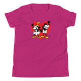 Steamboat Willie in Love with Heart, Youth Short Sleeve T-Shirt