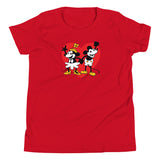 Steamboat Willie in Love with Heart, Youth Short Sleeve T-Shirt