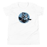 Steamboat Willie Sailing a Whale, Youth Short Sleeve T-Shirt