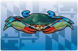 Maryland Flag Blue Crab, Doormat, 26x18"
