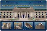 US Naval Academy Monuments Annapolis, Doormat, 26x18"