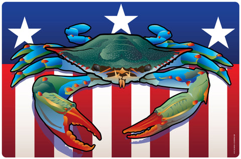 USA Blue Crab, Doormat, 26x18"