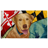 Maryland Yellow Lab, Large Flag, 60 x 36" with 2 grommets