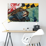 Maryland Terrapin, Large Flag, 60 x 36" with 2 grommets