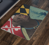 Maryland Chocolate Lab, Doormat, 26x18"