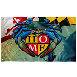 Maryland Blue Crab "Home", Large Flag, 60 x 36" with 2 grommets