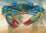 Coastal Blue Crab Card Pack of 10, Art by Joe Barsin
