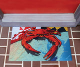 Maryland red crab Door Mat