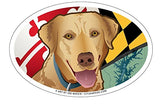 Maryland Yellow Lab Oval Magnet, 6x4
