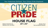 Maryland Irish Claddagh Large House Flag by Joe Barsin, header front