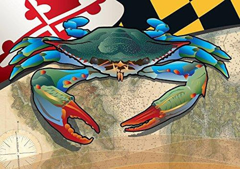 Maryland Blue Crab Card Pack of 10, Art by Joe Barsin